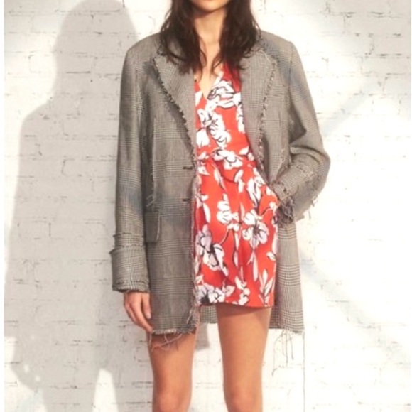 Marissa Webb Dresses & Skirts - Marissa Webb Luciano Print Mini Dress Red Floral Belted Kimono Sleeve S